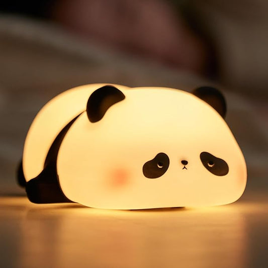 The SmartGifter Children's Night Light, Panda Night Lamp, Children, 3 Light Modes, Nursing Light, Dimmable with Timer, Touch Control, Silicone Night Light, Baby, USB Rechargeable Panda Lamp, Cute Night Light,